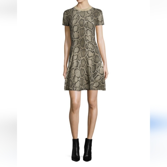 Michael Kors Python-Print Sweater Dress size xs - Picture 3 of 8